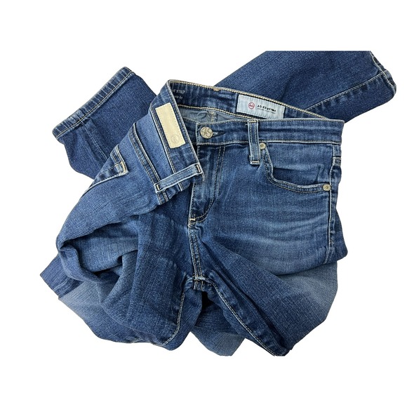 AG-ED The Stilt Cigarette Leg Jean Medium Wash Denim Five Pockets SZ 27 - Picture 2 of 13
